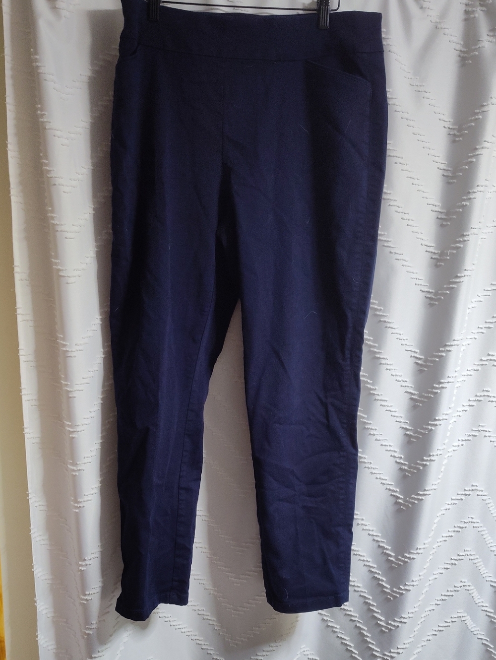 Women's Navy Stretch Casual Pants